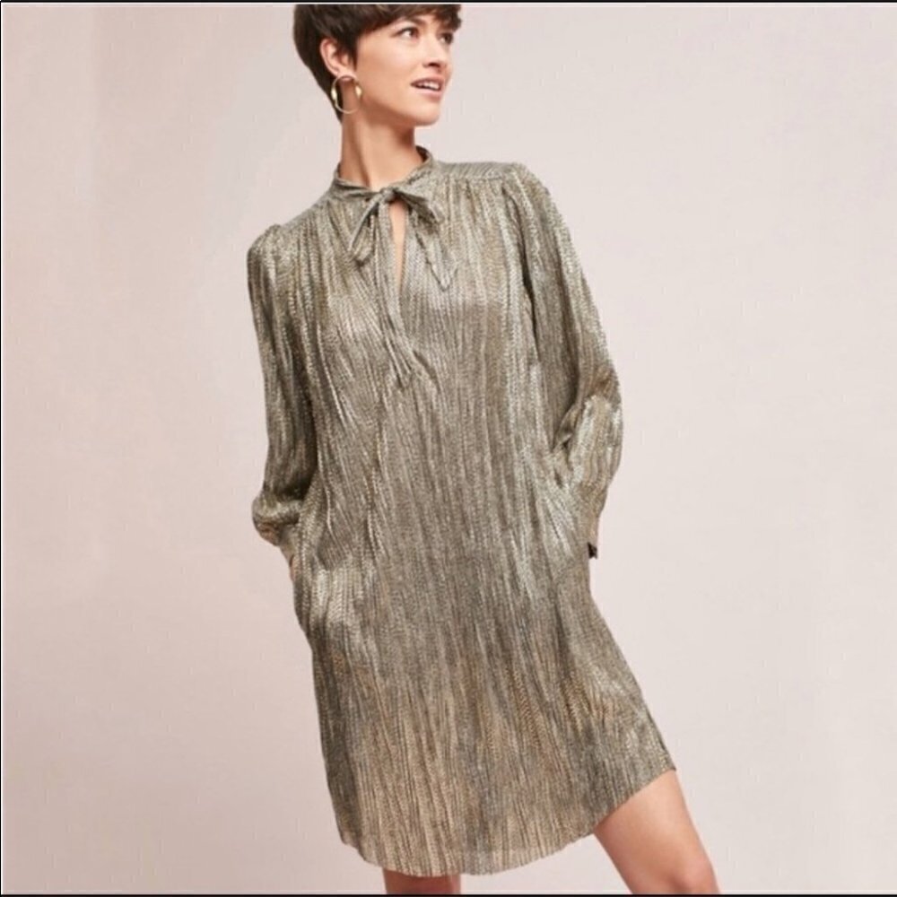 Anthropologie Sabina Musayev Shimmer Tunic Dress S